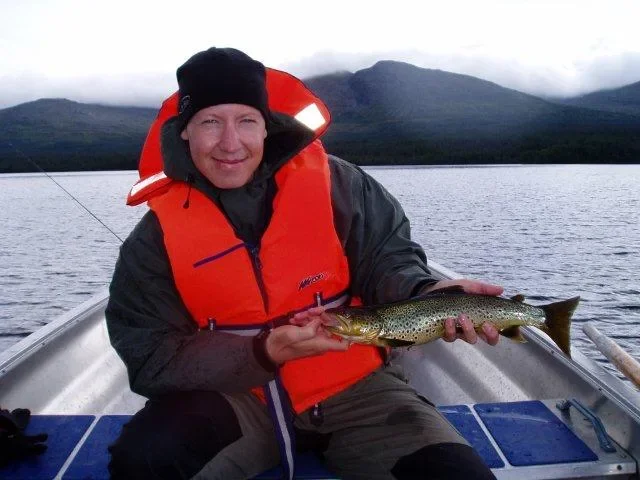 Mattias med fin öring