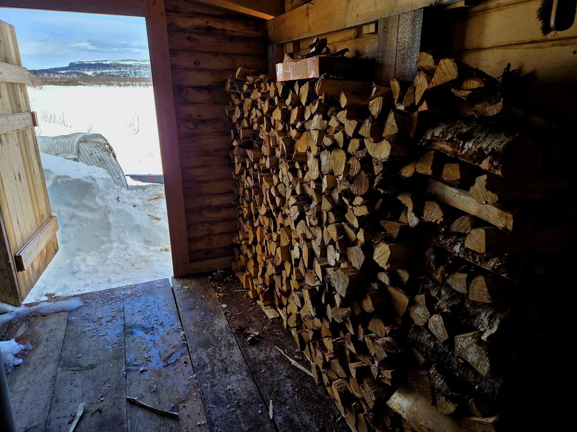 Vinterlandskap i Anarisfjällen